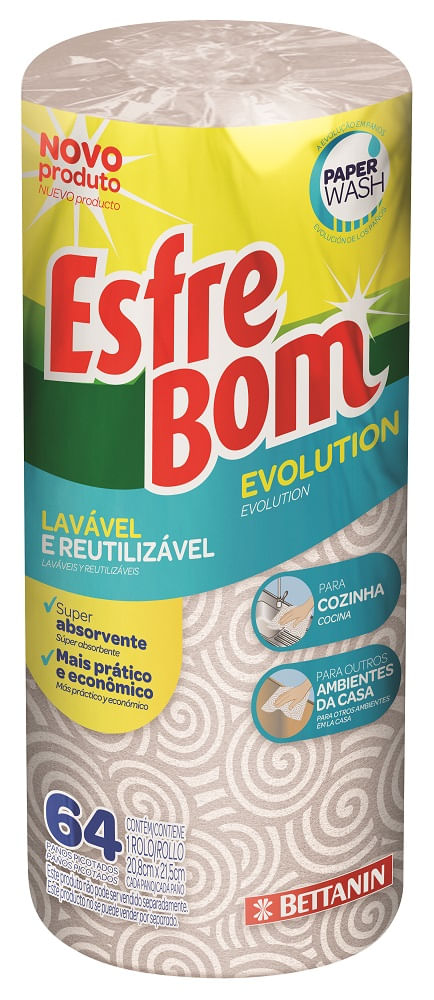 Pano Lavável Bettanin Esfrebom Rolo Ref. BT4991