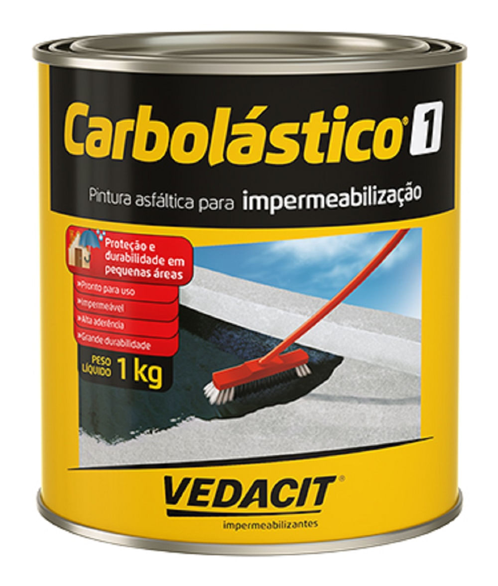 Carbolástico Nº1 Preto Vedacit 1kg