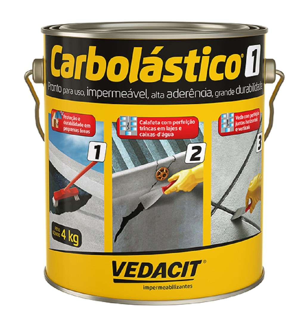 Carbolástico Nº1 Preto Vedacit 4kg