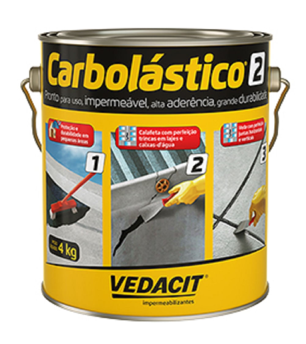 Carbolástico Nº2 Preto Vedacit 4kg