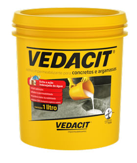Impermeabilizante Concreto Argamassa Vedacit 1L