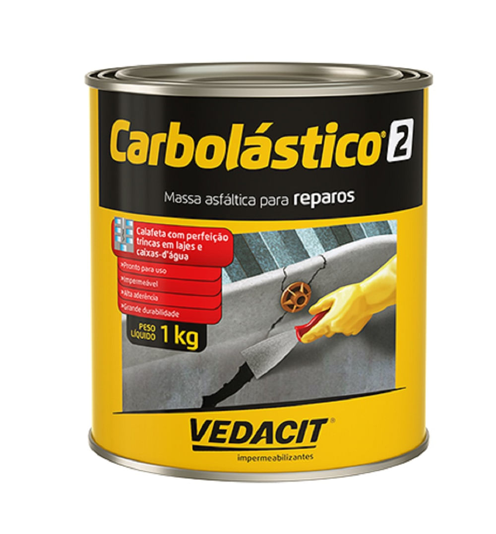 Carbolástico Nº2 Preto Vedacit 1kg