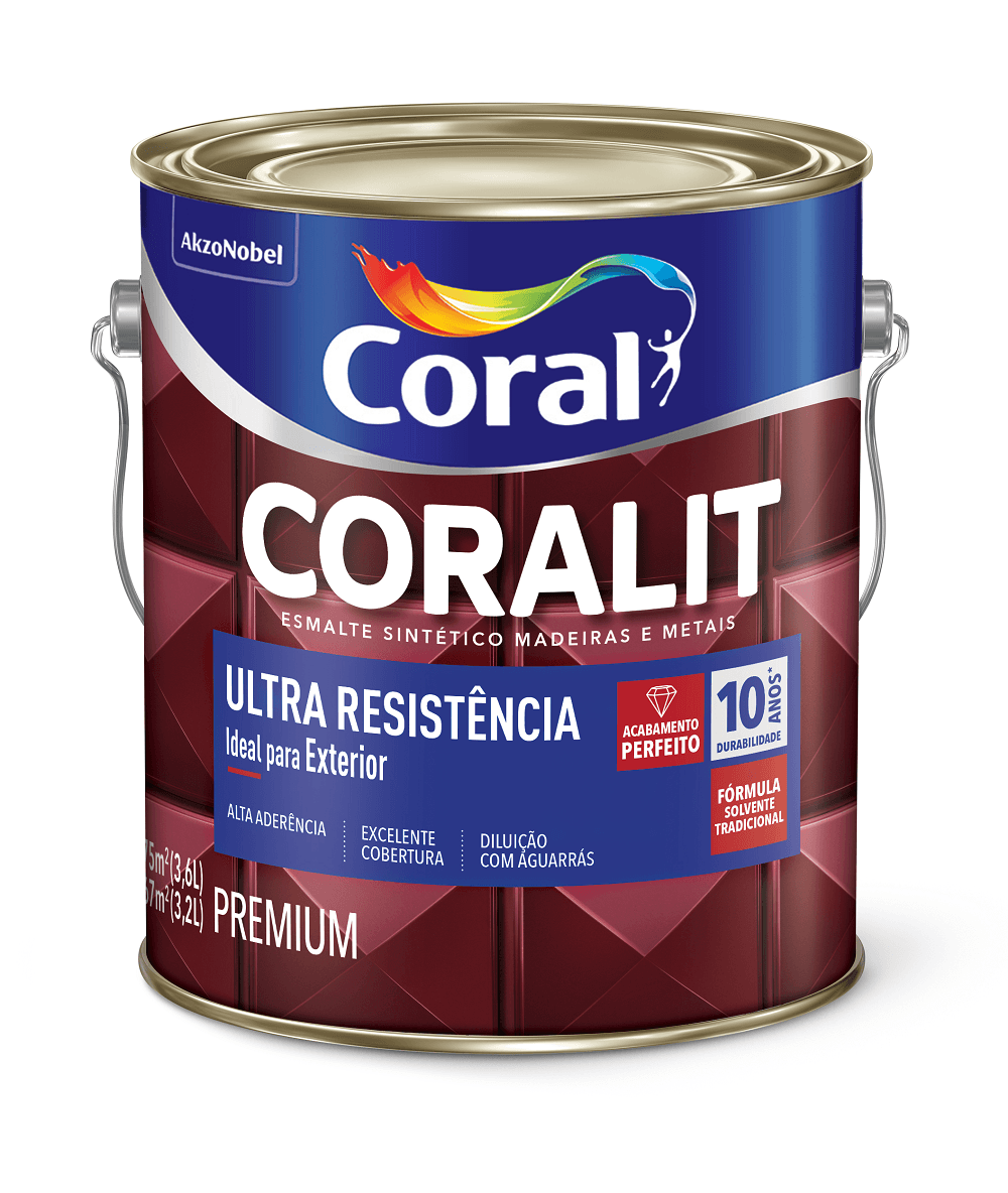 Tinta Coral Coralit Ultra Resistência Fosco 3,6L