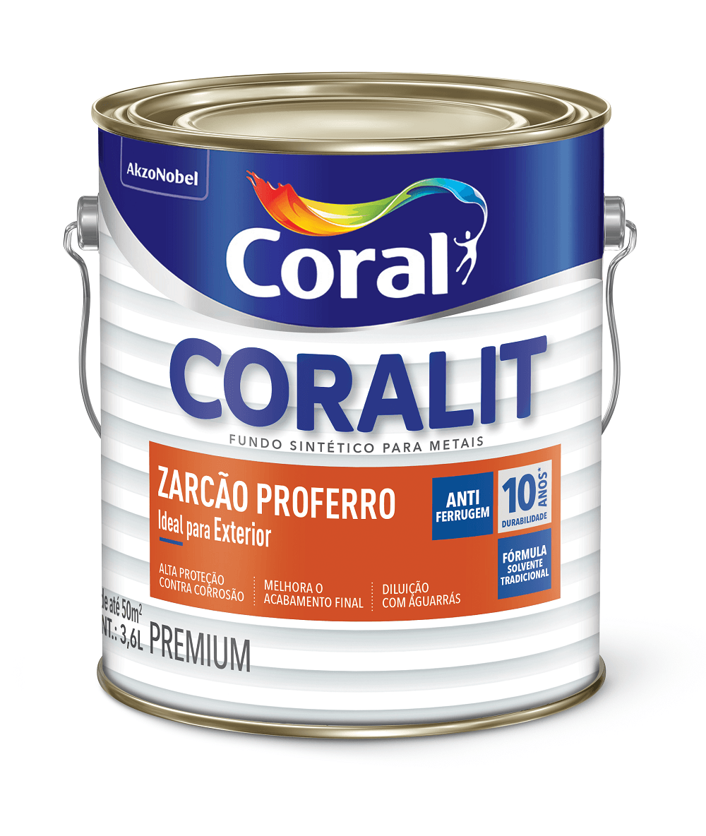 Zarcão Proferro Coral Coralit 3,6L