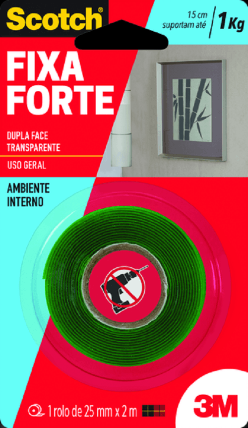 Fita Fixa Forte 3M Rolo 24mmx2m