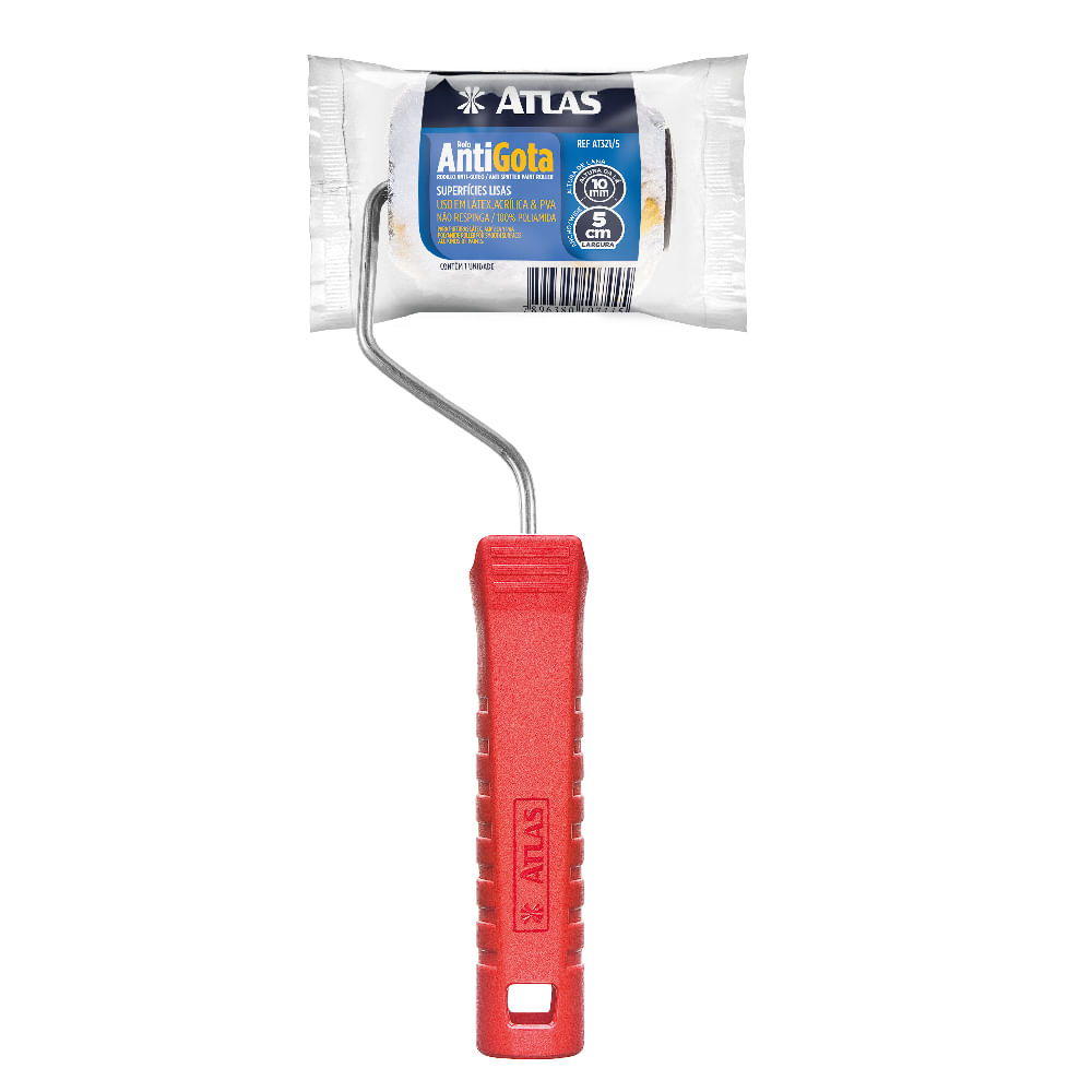 Rolo AntiGota Poliamida 5cm Com Cabo Atlas
