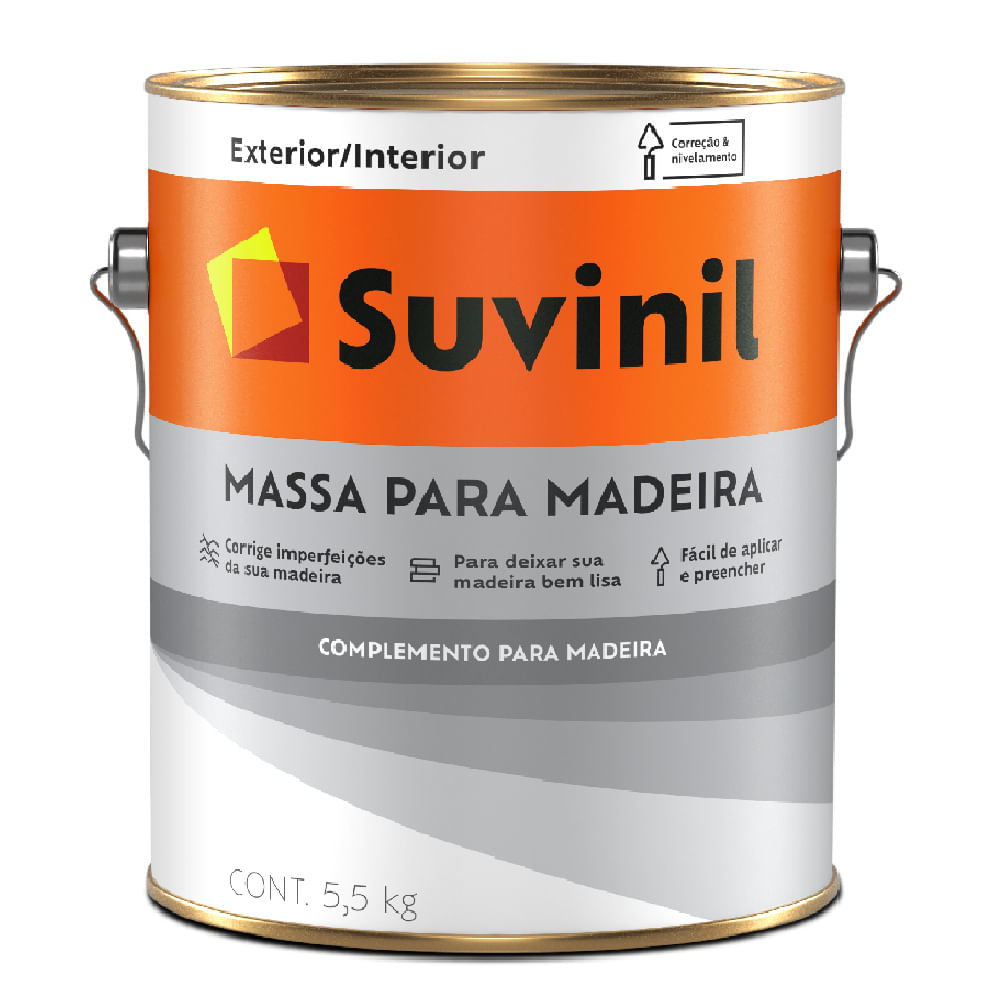 Massa a Oleo Para Madeira Suvinil 5,5kg