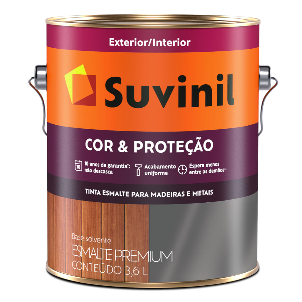 Tinta Esmalte Acetinada Suvinil Cor e Preção 3,6L