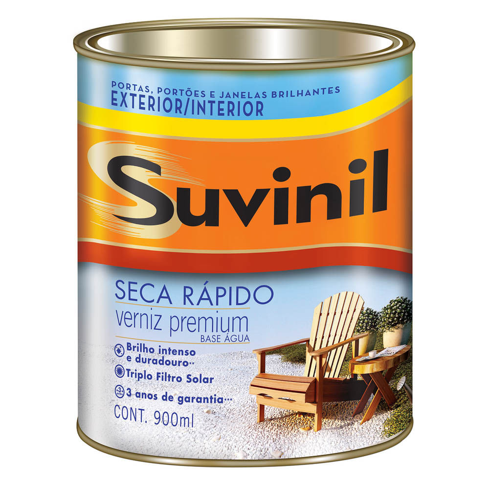 Verniz Seca Rápido Suvinil Base Água 900ml