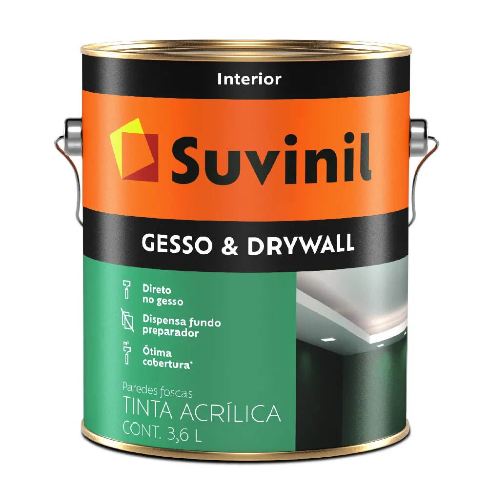 Tinta para gesso e Drywall Suvinil 3,6L