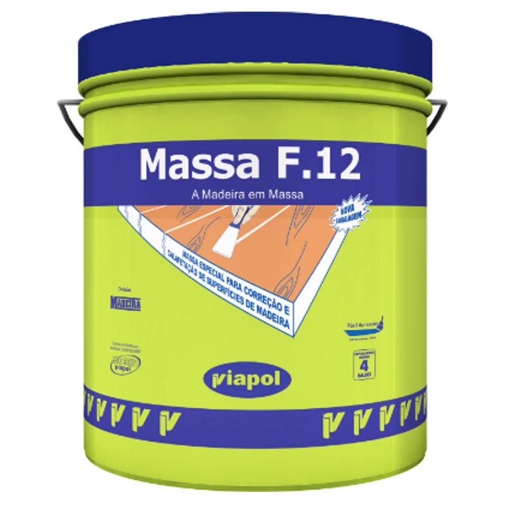 Massa Para Madeira Fusecolor F12 Viapol 3 6 L Casa Toni