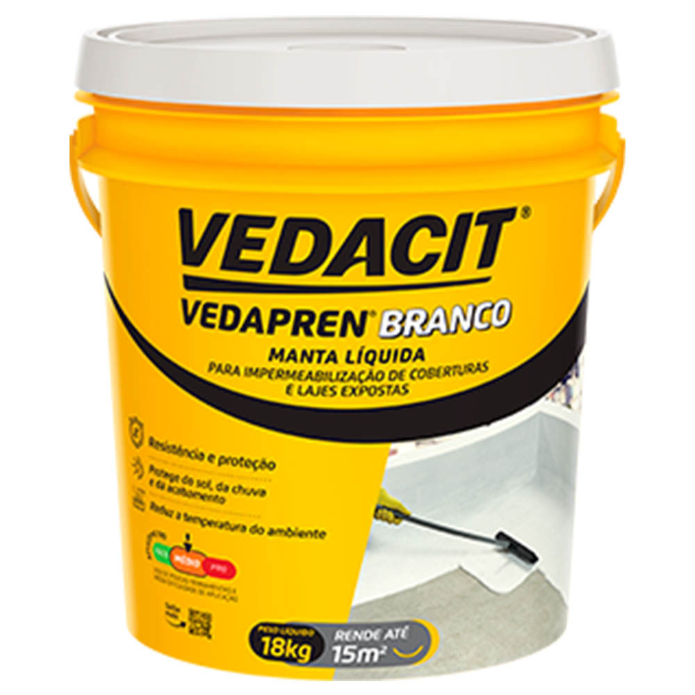 Manta Líquida Vedacit Vedapren Branco 18kg