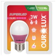 Lampada-Superled-Ourolux-S30-Color-E27-Rosa-5W