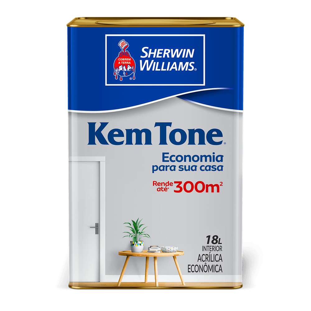 Tinta Acrílica Kem Tone Sherwin Williams 18L Casa Toni Tinta Acrílica Kem Tone Sherwin Williams 18L Casa Toni