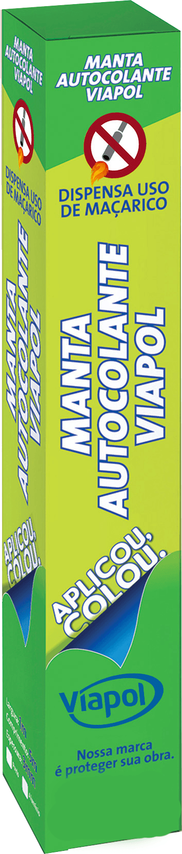 Manta Autocolante Viapol Preto 3mm - 1m x 5m