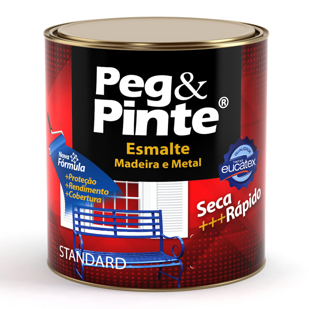 Tinta Esmalte Madeira/Metal Peg e Pinte Eucatex Brilhante 900ml