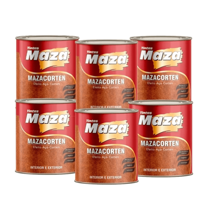 KIT ACO CORTEN ACRILICO MAZA  4,5 litros