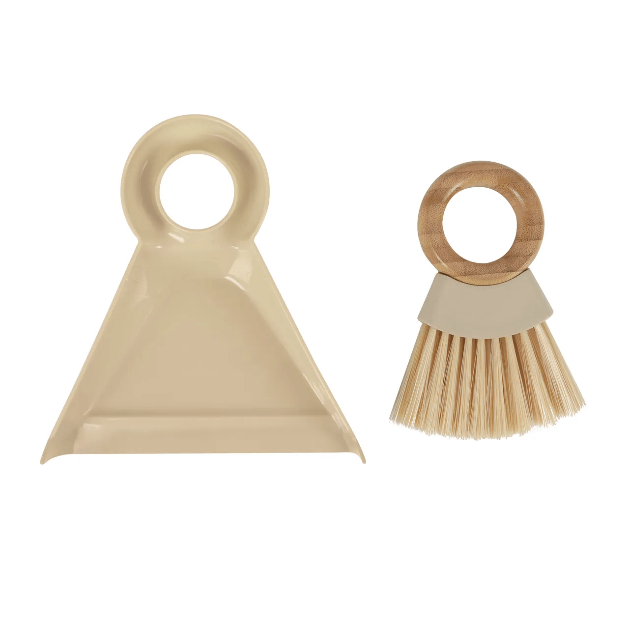 Kit Escova Bambu e Pá Pequenos P/Limpeza Oikos