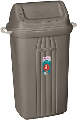 Lixeira Sanremo 10 Litros CINZA Tampa Basculante 10L Ref. 281