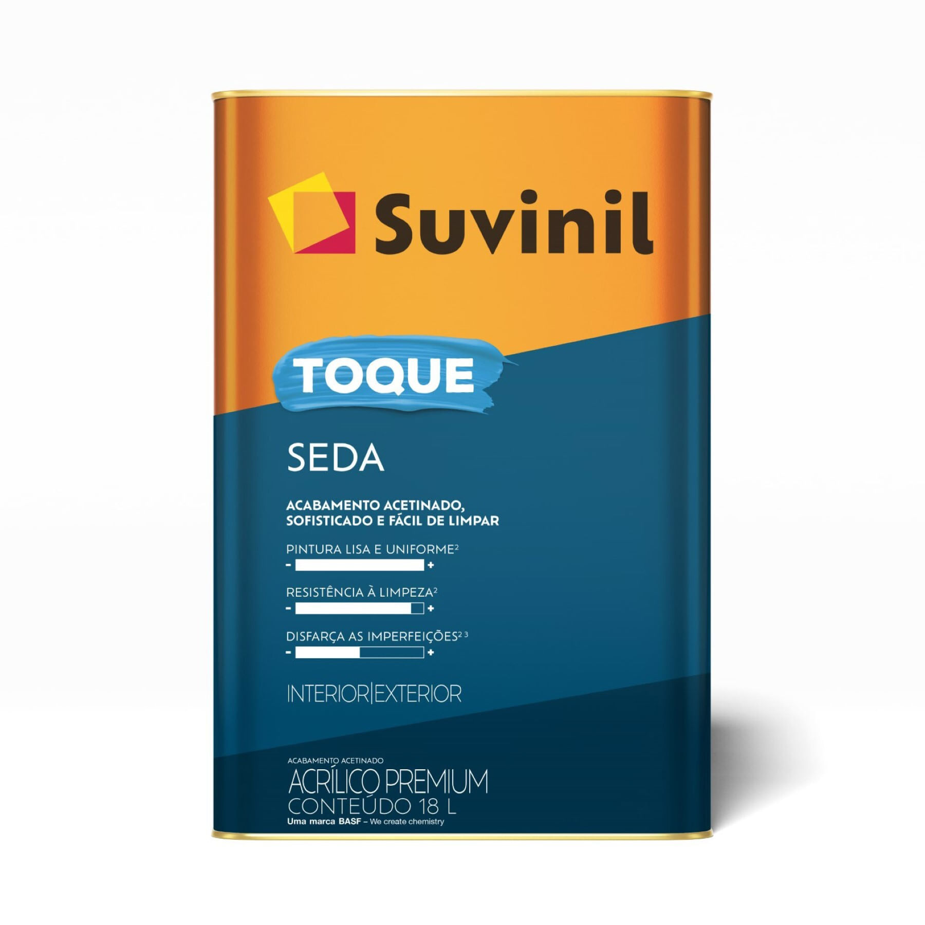 Suvinil Tinta Acrílica Premium Toque Seda Acetinado 18L