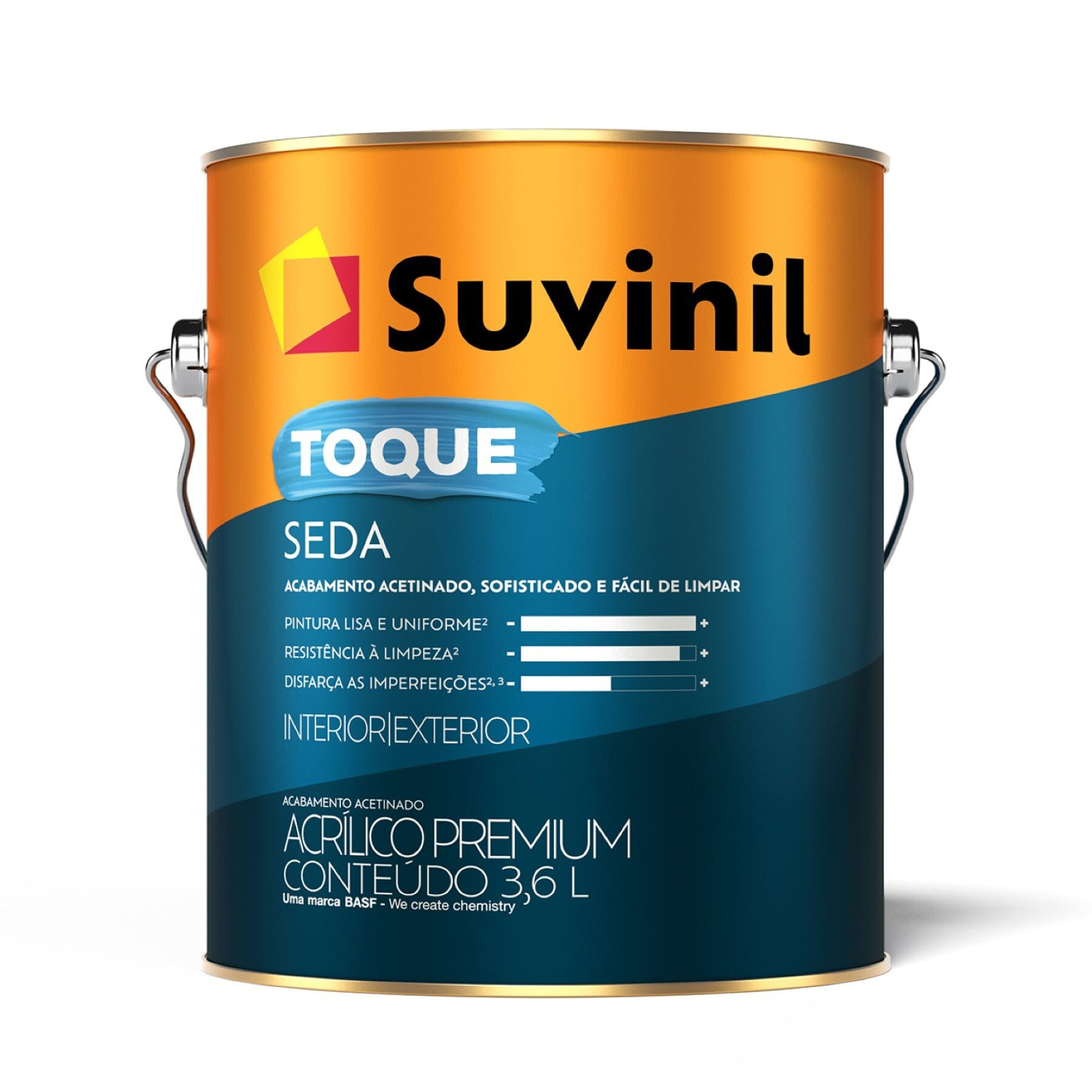 Suvinil Tinta Acrílica Premium Toque Seda Acetinado 3,6L