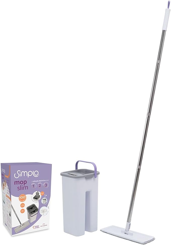 Mop Slim Fit com Balde e Esfregão 8L Simplo - Oikos