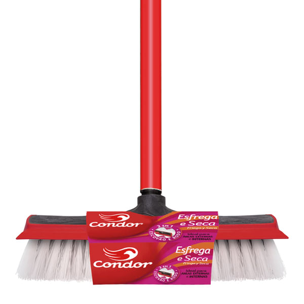 Condor Vassoura Esfrega e Seca com Cabo