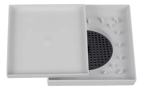 Ralo Oculto ODEM Quadrado - - Diversas Cores                                     PVC - 15 x 15 cm