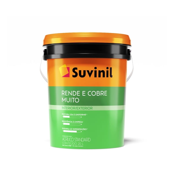 Suvinil Acrílico Rende e Cobre Muito 20L