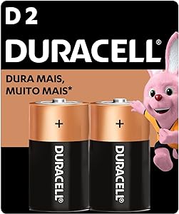 Pilha Duracell Grande D Cartela 2 peças