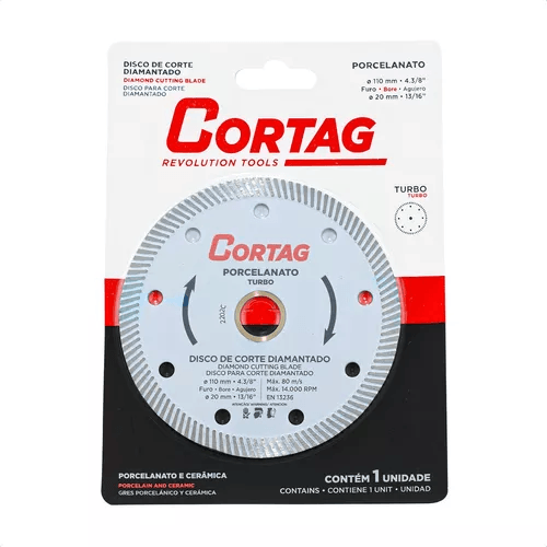 Disco Diamantado Cortag para porcelanato