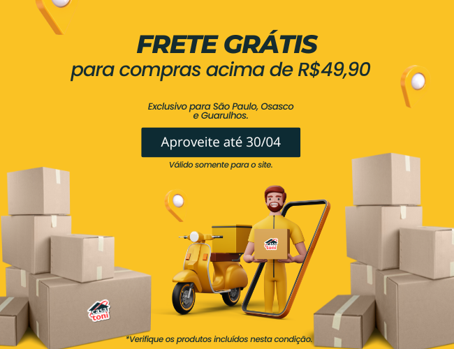 Frete Grátis em compras acima de R$ 49,90
