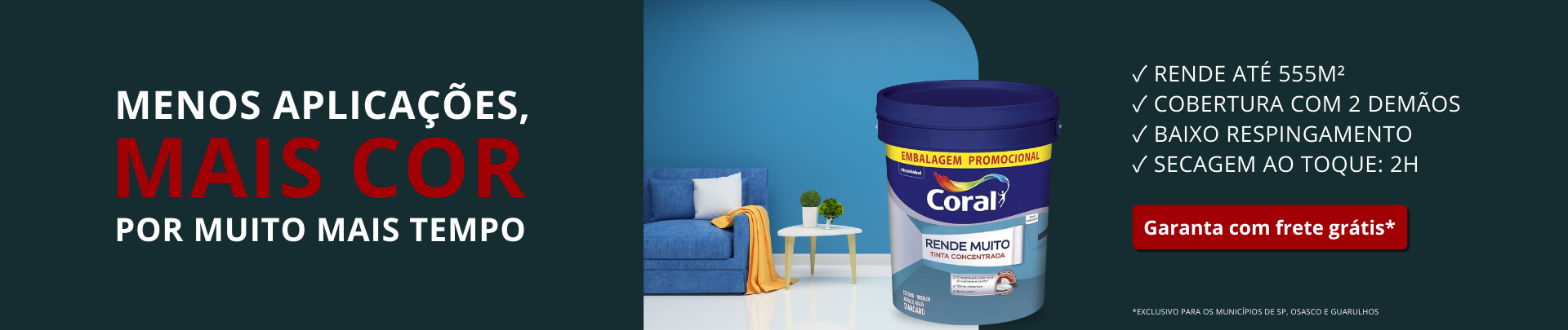 Tinta Coral Rende Muito