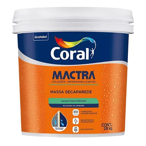 Massa Seca Parede Coral Mactra 18KG