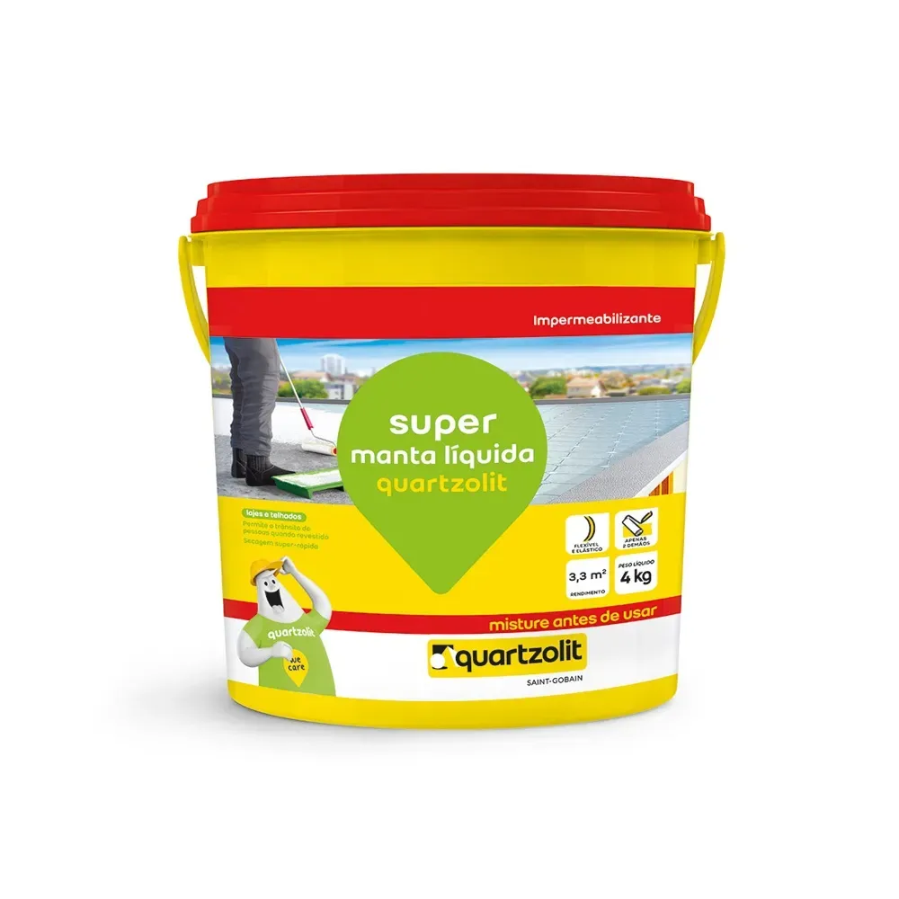 Super Manta Líquida 4kg - Branca - Quartzolit
