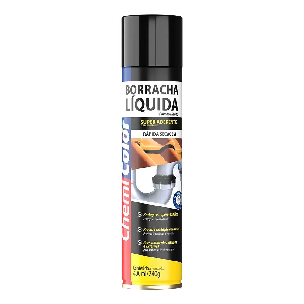 Borracha Liquida Chemiacolor 400ML Preta