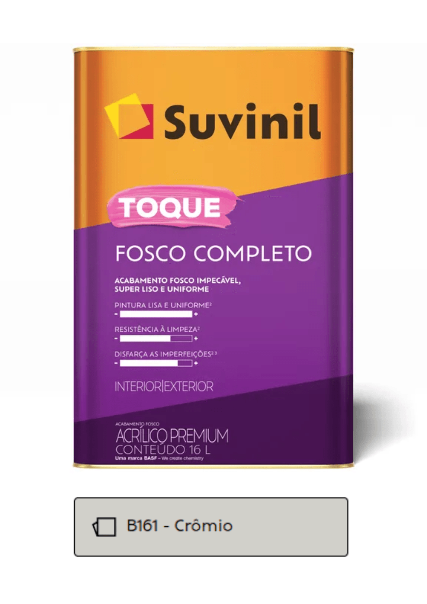 Tinta Acrílica Toque Fosco Completo 16 L Suvinil - Cores Mais Procuradas